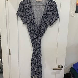 Loft Midi Wrap Dress